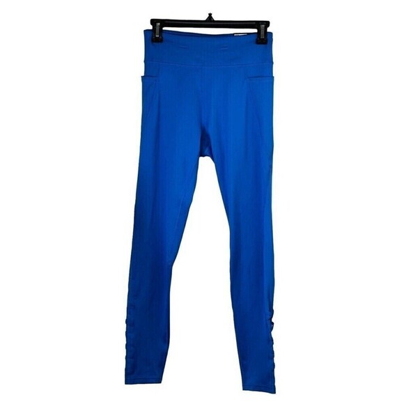Tek Gear Women's Criss Cross High-Waisted Leggings-Beyond Blue-Medium - Picture 1 of 7
